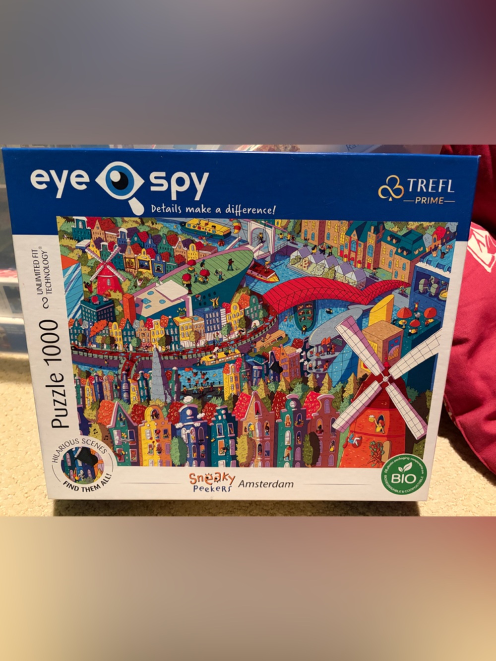 Trefl sneaky  Peekers Amsterdam Puzzle 1000 Pieces - Colorful!